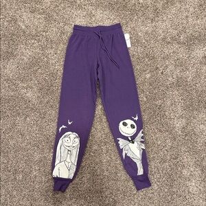 The Nightmare before Christmas women’s Purple Glow-In-The-Dark Jogger Pants XXS